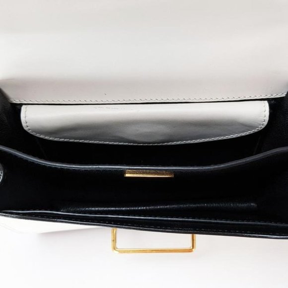 SOLD Prada Cahier Medium White Leather Cross Body Bag - Picture 3 of 12